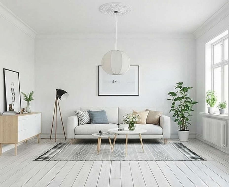 Bright Scandinavian-inspired apartment